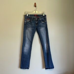 Vintage low rise straight leg Jordache denim jeans